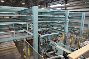 9. Multi tray storage for longitudinal laminations