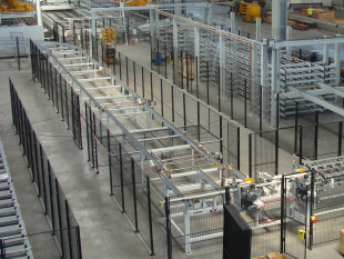 11. In-feed to Multi tray storage for cross laminations