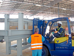 Delivery of the containers for South Africa